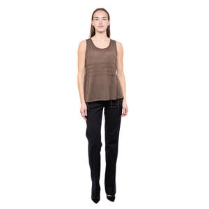 Dice Kayek Blouse Women size L Saddle Brown